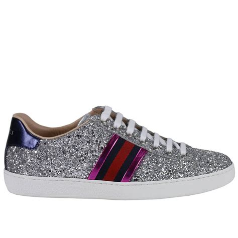 silver gucci sneakers men's|farfetch Gucci sneakers for women.